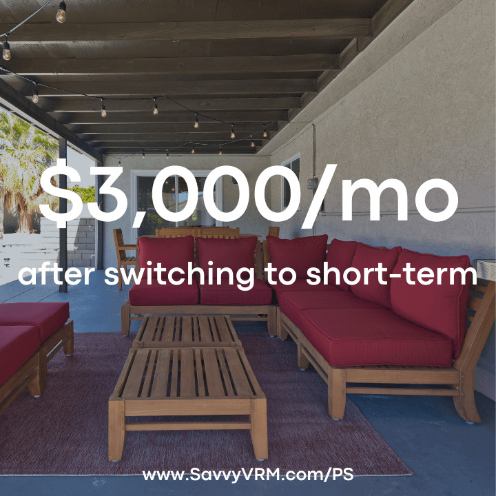$3000/mo after switching to short-term