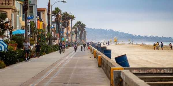 Boardwalk in San Diego